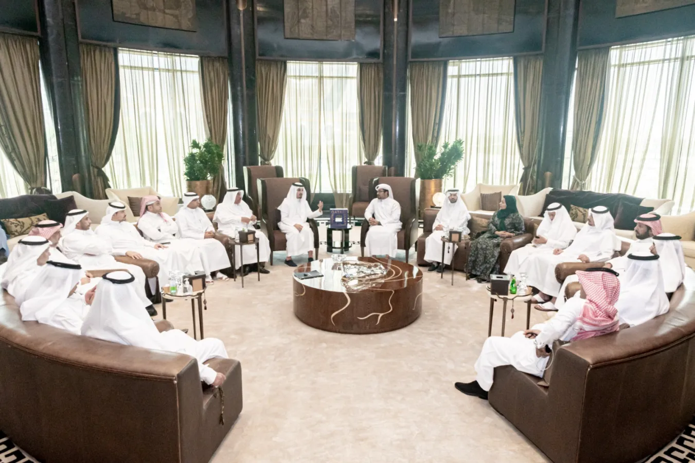 A delegation from The National Real Estate National Committee of the Federation of Saudi Chambers visits Qatari Diar headquarters